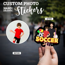 Load image into Gallery viewer, Create your own Custom Stickers for Custom Soccer Dad 

