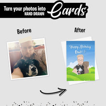 Load image into Gallery viewer, Create your own Custom Stickers for Dog Dad Birthday Card

