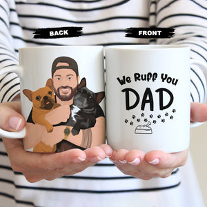 Create your own Custom Stickers for Dog Dad Mug