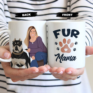 Create your own Custom Stickers for Dog Mom Mug