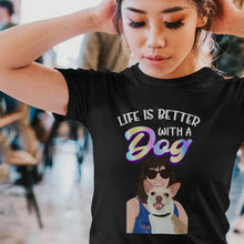 Load image into Gallery viewer, Create your own Custom Stickers for Dog Mom Shirt
