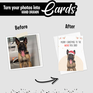 Create your own Custom Stickers for Dog Xmas Card