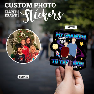Create your own Custom Stickers for Grandpa Loves You