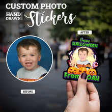 Load image into Gallery viewer, Happy Halloween Sticker designs customize for a personal touch

