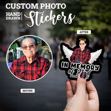 Load image into Gallery viewer, Create your own Custom Stickers for In living memory of Dad
