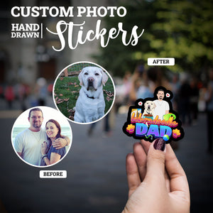Create your own Custom Stickers for Labradoodle Dad