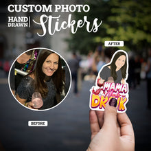 Load image into Gallery viewer, Create your own Custom Stickers for Mama Needs a drink

