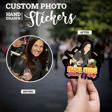 Load image into Gallery viewer, Create your own Custom Stickers for Mom and Wine
