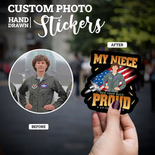 Load image into Gallery viewer, Create your own Custom Stickers for My Uncle served on air force

