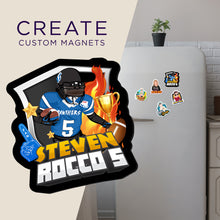 Load image into Gallery viewer, Create your own Custom Magnets for Name Number Sports Picture
