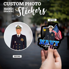 Load image into Gallery viewer, Create your own Custom Stickers for Navy Veteran 
