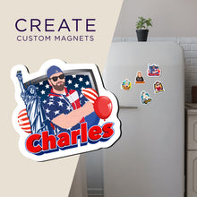 Load image into Gallery viewer, Create your own Custom Magnets for Patriotic Name
