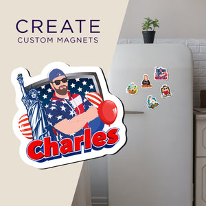 Create your own Custom Magnets for Patriotic Name