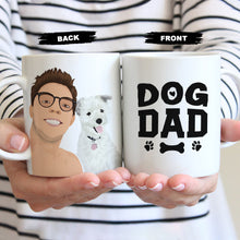 Load image into Gallery viewer, Create your own Custom Stickers for Personalized Dog Dad Mug
