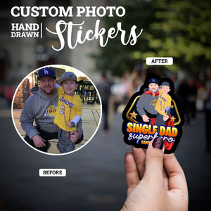 Create your own Custom Stickers for Single Dad