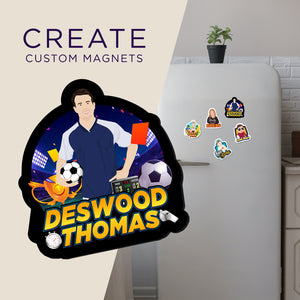 Create your own Custom Magnets for Soccer Name & Picture