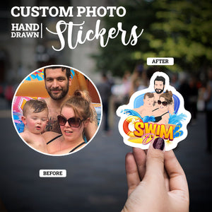 Create your own Custom Stickers for Swim Dad