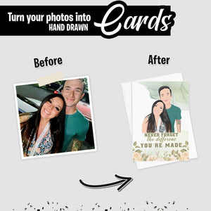 Create your own Custom Stickers for Thankyou Card