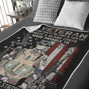 Create your own Custom Stickers for Veteran Blanket