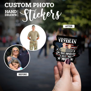 Create your own Custom Stickers for Veteran Mom 