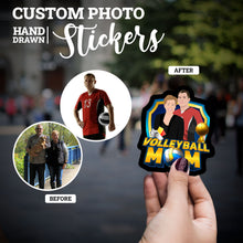Load image into Gallery viewer, Create your own Custom Stickers for Volleyball Mom
