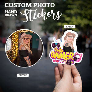 Create your own Custom Stickers for Wife Gamer Mom Stickers