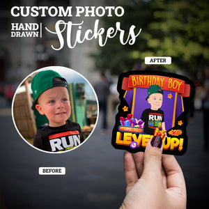 Create your own Custom Stickers for Birthday Boy