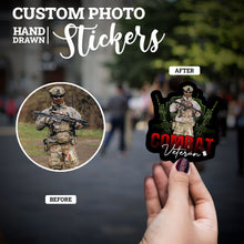 Load image into Gallery viewer, Create your own Custom Stickers for combat veteran
