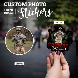 Create your own Custom Stickers for combat veteran