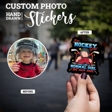 Load image into Gallery viewer, Create your own Custom Stickers for daughter hockey
