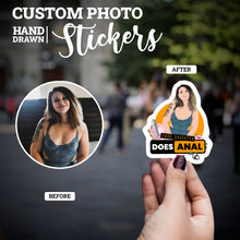 Load image into Gallery viewer, Create your own Custom Stickers for your daughter does anal
