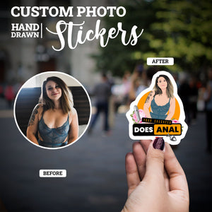 Create your own Custom Stickers for your daughter does anal