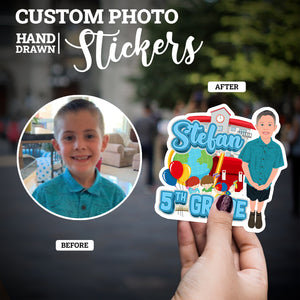 Create your own Custom Stickers 1st Grade Name with High Quality
