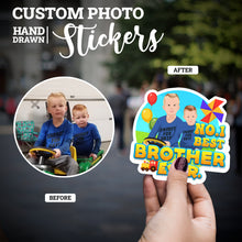 Load image into Gallery viewer, Create your own Custom Stickers Best Brother Ever with High Quality
