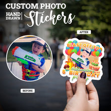 Load image into Gallery viewer, Create your own Custom Stickers Birthday Party Invitation with High Quality
