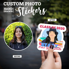 Load image into Gallery viewer, Create your own Custom Stickers Class of School Name and Year with High Quality
