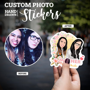 Create your own Custom Stickers Mother of The Bride with High Quality