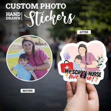 Load image into Gallery viewer, Create your own Custom Stickers My School Nurse Loves Me
