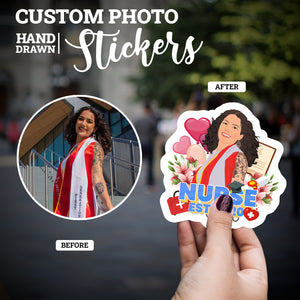 Create your own Custom Stickers Nursing Graduation Year with High Quality