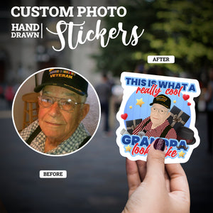 Create your own Custom Stickers Really Cool Grandpa with High Quality