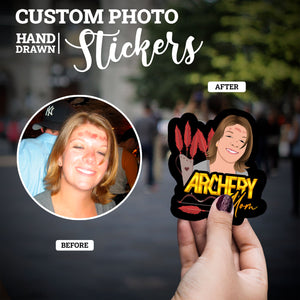 Create your own Custom Stickers for Archery Mom