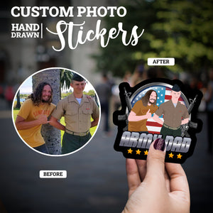 Create your own Custom Stickers for Army Dad