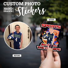 Load image into Gallery viewer, Create your own Custom Stickers for Basketball School Sports
