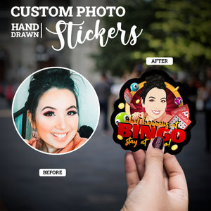 Create your own Custom Stickers for Bingo Mom