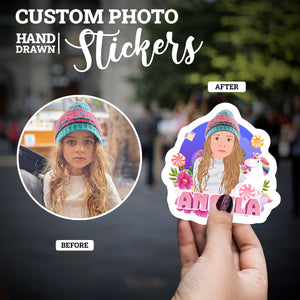 Create your own Custom Stickers for Childs Name Unicorn