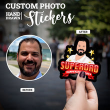 Load image into Gallery viewer, Create your own Custom Stickers for Cusotm Super Dad
