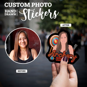 Create your own Custom Stickers for Custom Archery Mom