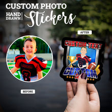 Load image into Gallery viewer, Create your own Custom Stickers for Custom Football Team &amp; Name
