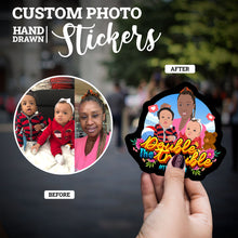 Load image into Gallery viewer, Create your own Custom Stickers for Double the Trouble Twin Mom
