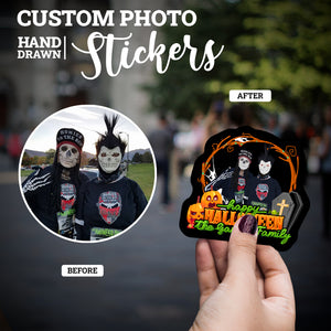 Create your own Custom Stickers for Happy Halloween Family